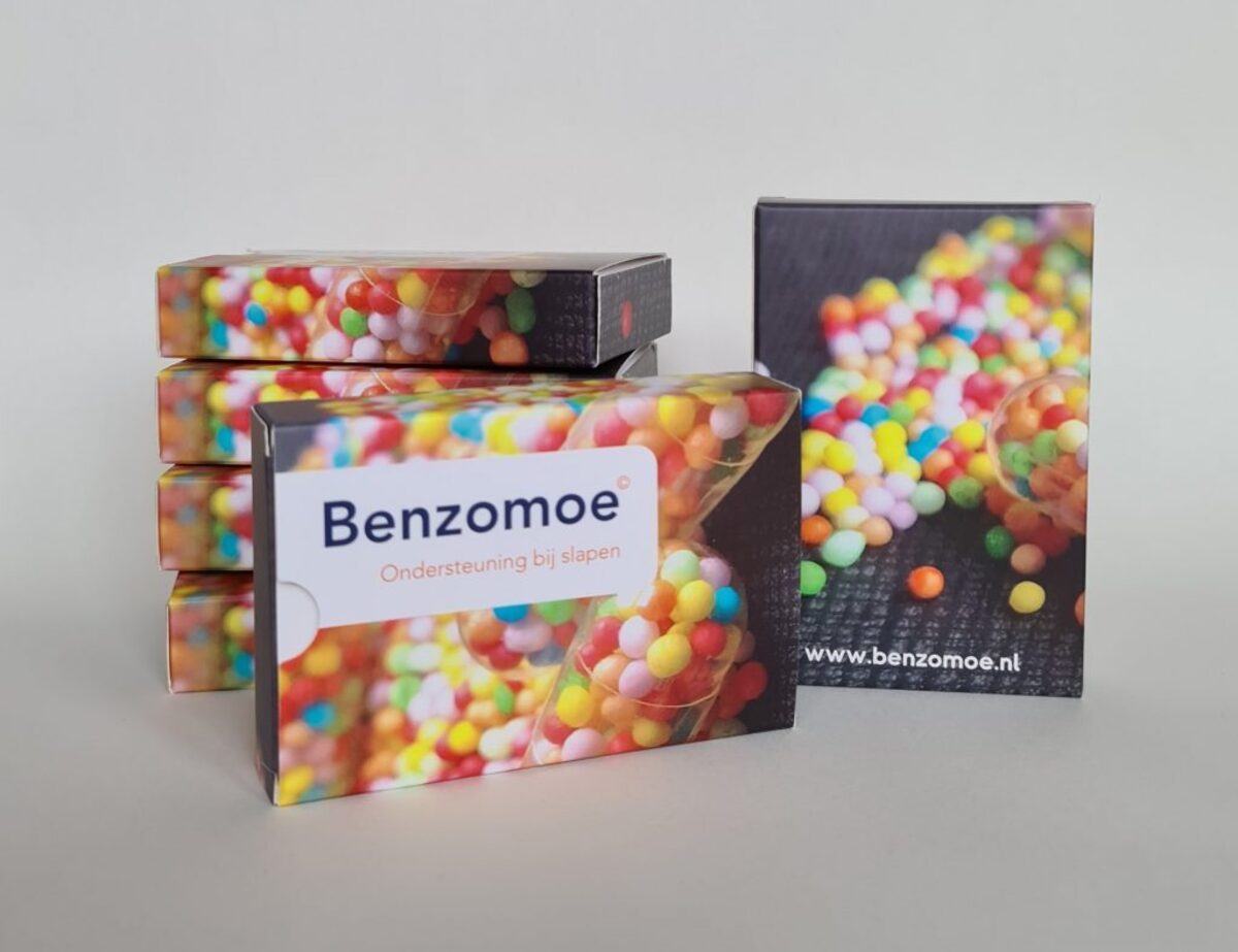 De Benzomoe box met materialen voor de praktijk